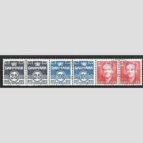 FRIM�RKER DANMARK | 1996 - AFA HS 18 - H�ftesammentryk - Enkeltstribe - P�nt Stemplet