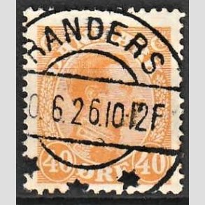 FRIMRKER DANMARK | 1925-26 - AFA 150 - Chr. X 40 re orange - Lux Stemplet 