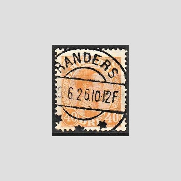 FRIMRKER DANMARK | 1925-26 - AFA 150 - Chr. X 40 re orange - Lux Stemplet 