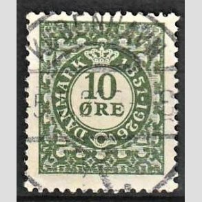 FRIM�RKER DANMARK | 1926 - AFA 154 - Frim�rkets 75 �rs jubil�um 10 �re gr�n - Lux Stemplet