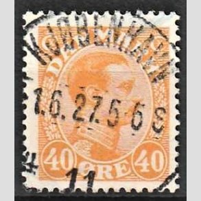 FRIMRKER DANMARK | 1925-26 - AFA 150 - Chr. X 40 re orange - Lux Stemplet 