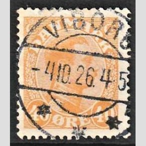 FRIMRKER DANMARK | 1925-26 - AFA 150 - Chr. X 40 re orange - Lux Stemplet 