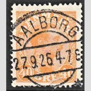 FRIMRKER DANMARK | 1925-26 - AFA 150 - Chr. X 40 re orange - Lux Stemplet 