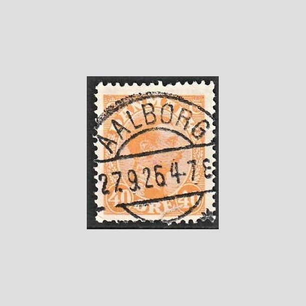 FRIMRKER DANMARK | 1925-26 - AFA 150 - Chr. X 40 re orange - Lux Stemplet 