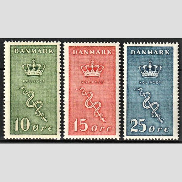 FRIMRKER DANMARK | 1929 - AFA 178,179,180 - 10+5,15+5,25+5 re Krftfrimrker i komplet st - Postfrisk