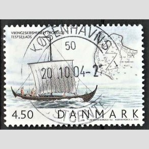 FRIM�RKER DANMARK | 2004 - AFA 1400 - Vikingeskibsmuseet - 4,50 Kr. Testsejlads - Pragt Stemplet K�benhavn