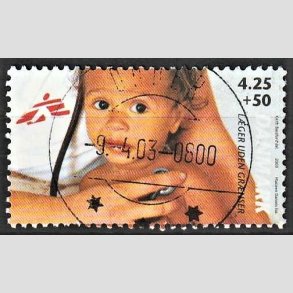 FRIMRKER DANMARK | 2003 - AFA 1349 - Lger uden grnser - 4,25 Kr. + 50 re - Pragt Stemplet Odder