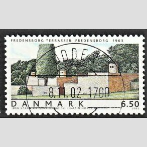 FRIM�RKER DANMARK | 2002 - AFA 1335 - Danske boliger I. - 6,50 Kr. Fredensborg terrasser - Pragt Stemplet Odder