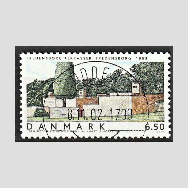 FRIMRKER DANMARK | 2002 - AFA 1335 - Danske boliger I. - 6,50 Kr. Fredensborg terrasser - Pragt Stemplet Odder