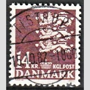 FRIMRKER DANMARK | 1982 - AFA 753 - Rigsvben 14 Kr. brun - Lux Stemplet Tistrup