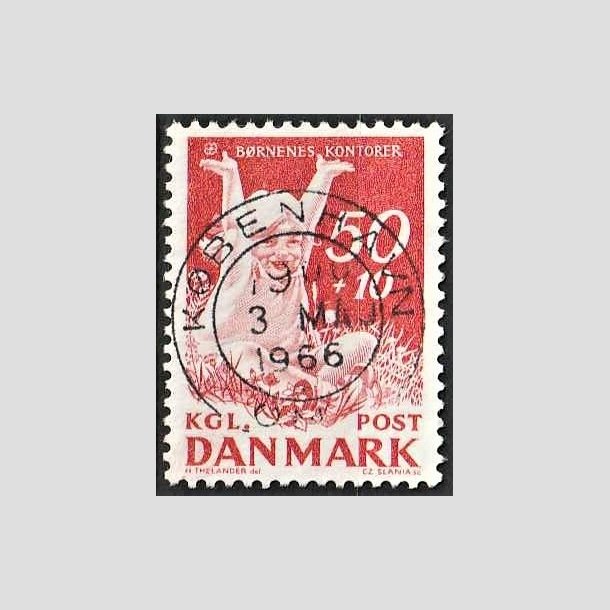FRIMRKER DANMARK | 1965 - AFA 439F - Brnenes Kontor - 50 + 10 re rd - Lux Stemplet