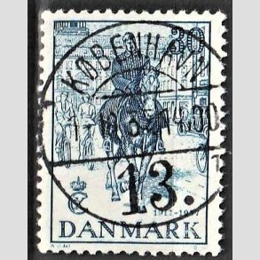 FRIM�RKER DANMARK | 1937 - AFA 242 - Chr. X 25 �re jubil�um 30 �re bl� - Lux Stemplet K�benhavn