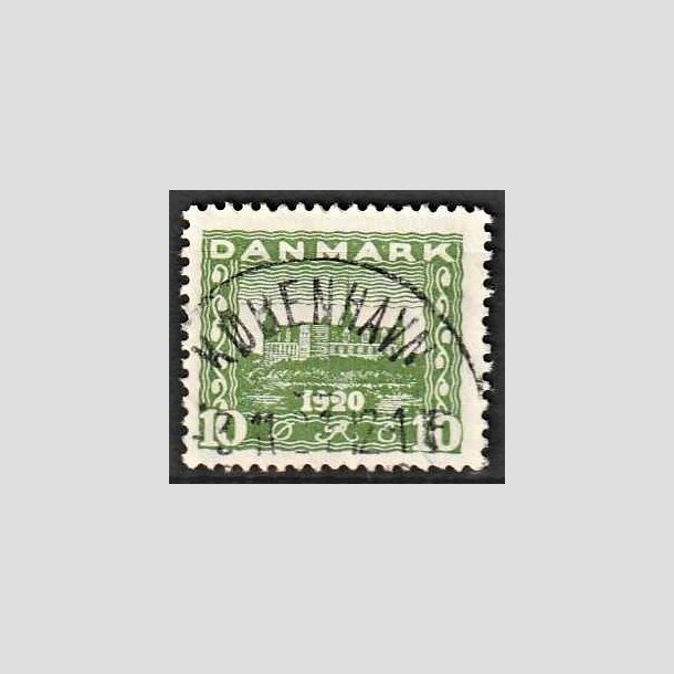 FRIMRKER DANMARK | 1921 - AFA 115 - Genforening 10 re grn - Lux Stemplet