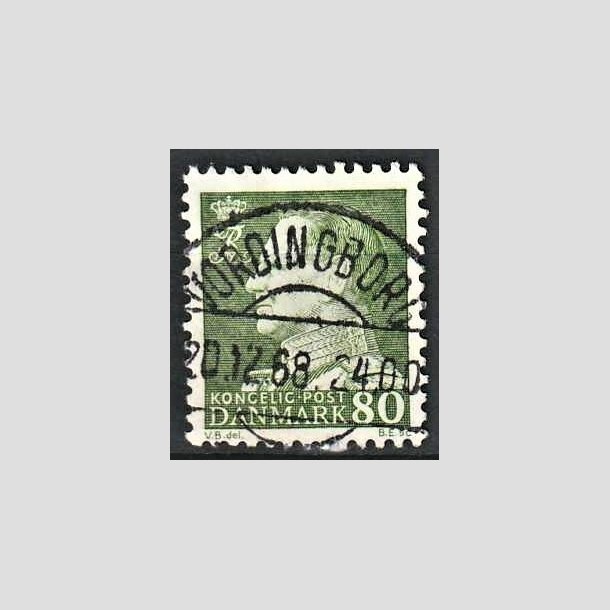 FRIMRKER DANMARK | 1967 - AFA 462F - Fr. IX 80 re grn - Lux Stemplet