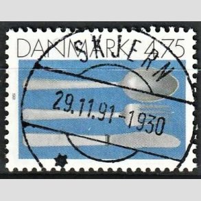 FRIM�RKER DANMARK | 1991 - AFA 997 - Dansk Brugskunst - 4,75 Kr. flerfarvet - Pragt Stemplet Skjern