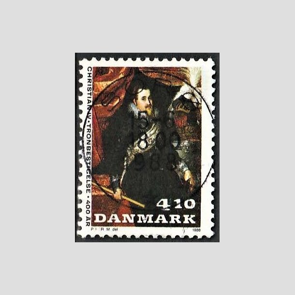 FRIMRKER DANMARK | 1988 - AFA 904 - Christian d. IV - 4,10 Kr. flerfarvet - Pragt Stemplet Sor