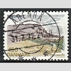 FRIM�RKER DANMARK | 1977 - AFA 639 - Lansdel Sydjylland - 150 �re flerfarvet - Pragt Stemplet �benr�