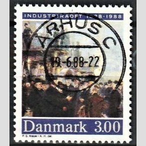 FRIM�RKER DANMARK | 1988 - AFA 913 - Industrir�det 150 �r - 3,00 Kr. flerfarvet - Pragt Stemplet