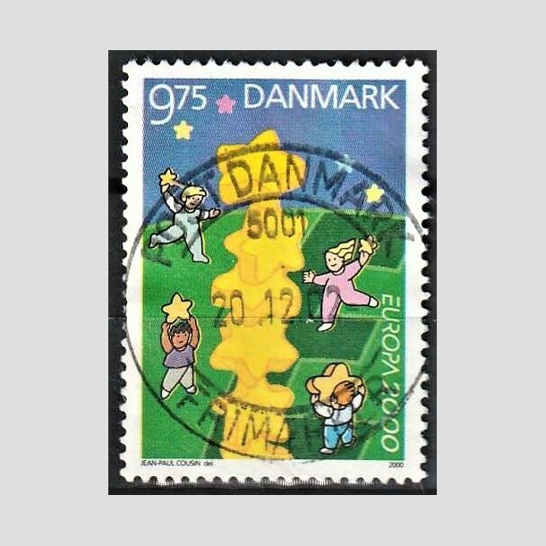 FRIMRKER DANMARK | 2000 - AFA 1256 - Europamrke - 9,75 Kr. flerfarvet - Pragt Stemplet