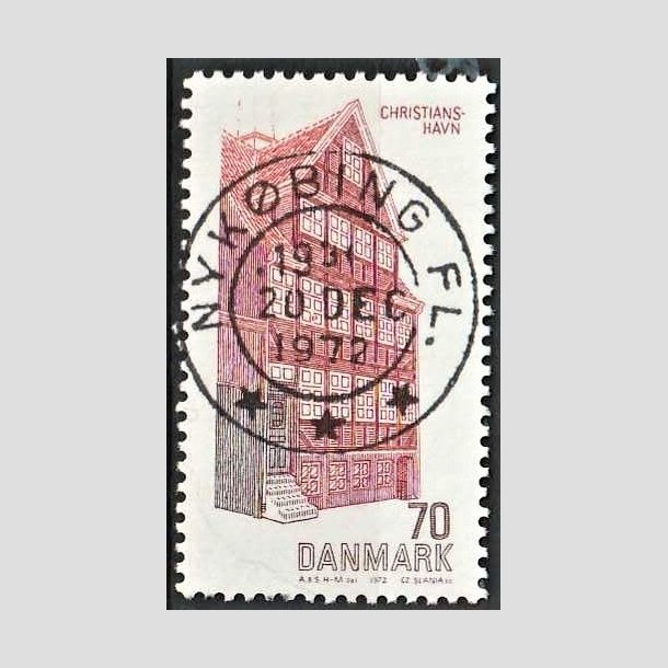 FRIMRKER DANMARK | 1972 - AFA 540 - Dansk bygningskunst - 70 re rd/brun/brunrd - Pragt Stemplet