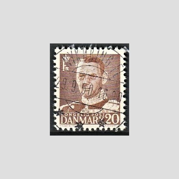 FRIMRKER DANMARK | 1950 - AFA 320 - Fr. IX 20 re brun - Lux Stemplet