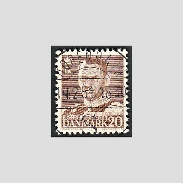 FRIMRKER DANMARK | 1950 - AFA 320 - Fr. IX 20 re brun - Lux Stemplet