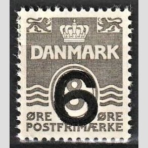 FRIMRKER DANMARK | 1940 - AFA 262a - 6/8 re type I (201) gr Provisorier - Ubrugt