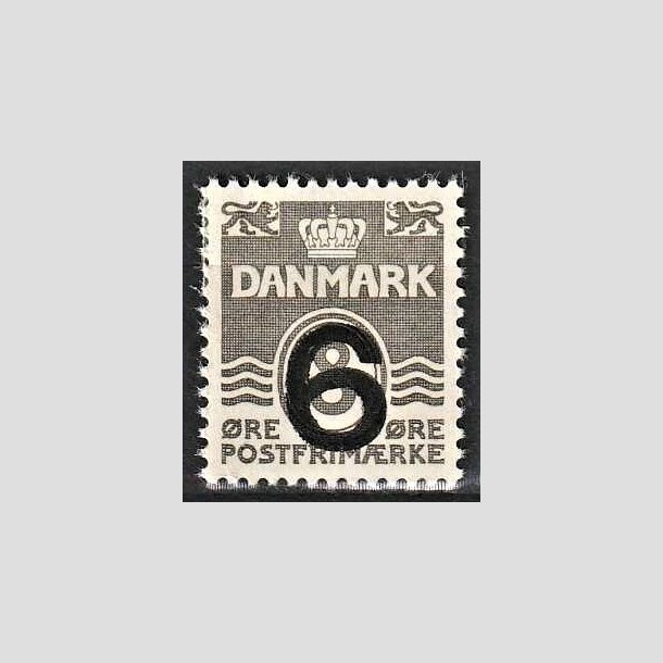 FRIMRKER DANMARK | 1940 - AFA 262a - 6/8 re type I (201) gr Provisorier - Ubrugt