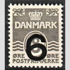 FRIMRKER DANMARK | 1940 - AFA 262a - 6/8 re type I (201) gr Provisorier - Postfrisk