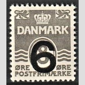 FRIMRKER DANMARK | 1940 - AFA 262a - 6/8 re type I (201) gr Provisorier - Postfrisk
