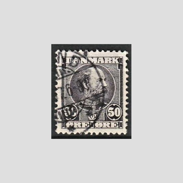 FRIMRKER DANMARK | 1904-05 - AFA 50 - Chr. IX 50 re lilla - Stemplet