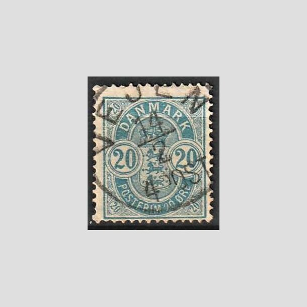 FRIMRKER DANMARK | 1884-85 - AFA 36 - 20 re bl - Lux Stemplet Vejen