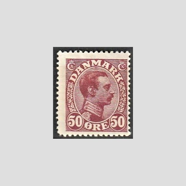 FRIMRKER DANMARK | 1913 - AFA 74 - Chr. X 50 re vinrd - Ubrugt