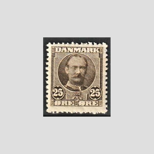 FRIMRKER DANMARK | 1907 - AFA 57 - Frederik VIII 25 re sepiabrun - Postfrisk