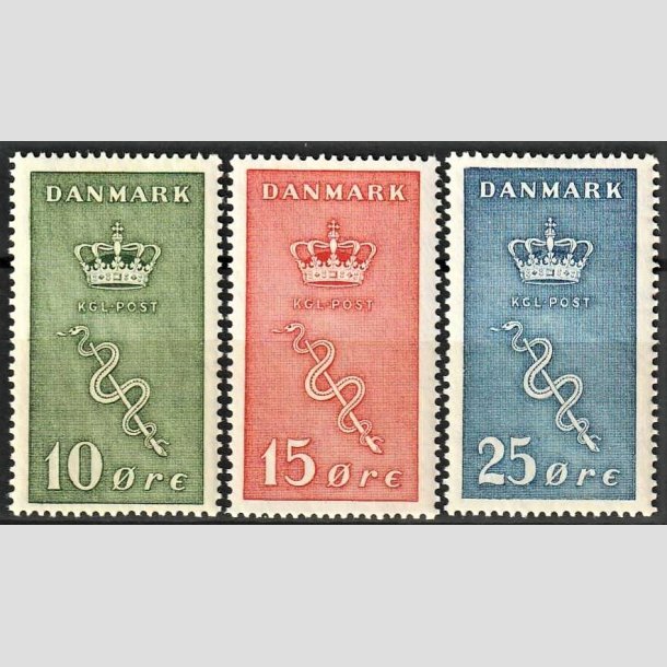 FRIMRKER DANMARK | 1929 - AFA 178,179,180 - 10+5,15+5,25+5 re Krftfrimrker i komplet st - Postfrisk