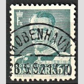 FRIMRKER DANMARK | 1948-50 - AFA 313 - Fr. IX 60 re blgrn - Lux Stemplet Kbenhavn