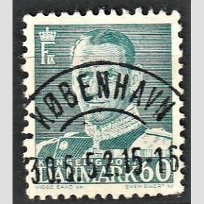FRIMRKER DANMARK | 1948-50 - AFA 313 - Fr. IX 60 re blgrn - Lux Stemplet Kbenhavn