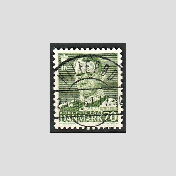 FRIMRKER DANMARK | 1950 - AFA 324 - Fr. IX 70 re mrkgrn - Lux Stemplet Hillerd