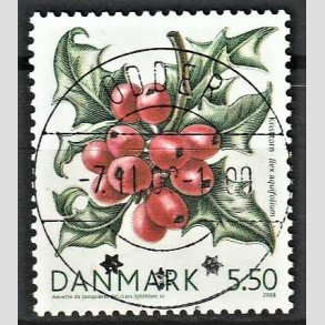 FRIMRKER DANMARK | 2008 - AFA 1556 - Vinterbr - 5,50 Kr. kvisttorn - Pragt Stemplet Odder