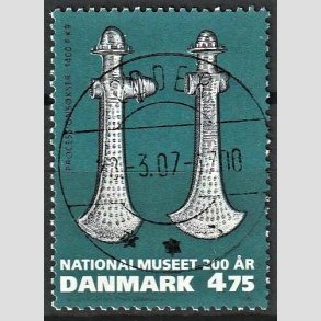 FRIM�RKER DANMARK | 2007 - AFA 1501 - Nationalmuseet 200 �r. - 4,75 Kr. flerfarvet - Pragt Stemplet Odder