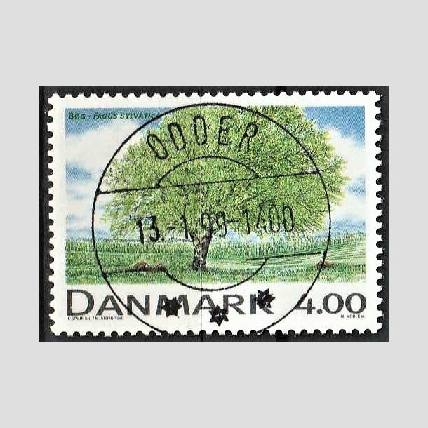 FRIMRKER DANMARK | 1999 - AFA 1196 - Danske lvtrer - 4,00 Kr. flerfarvet - Pragt Stemplet Odder