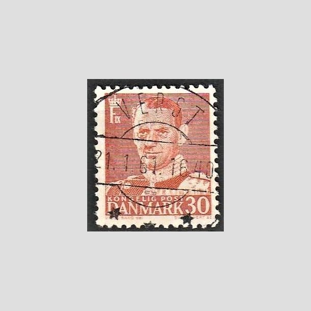 FRIMRKER DANMARK | 1952-53 - AFA 337 - Fr. IX 30 re rd - Lux Stemplet Verst