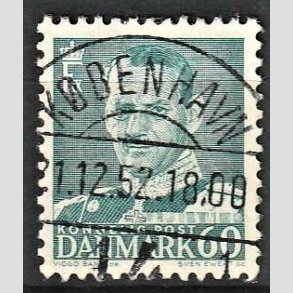 FRIMRKER DANMARK | 1948-50 - AFA 313 - Fr. IX 60 re blgrn - Lux Stemplet Kbenhavn