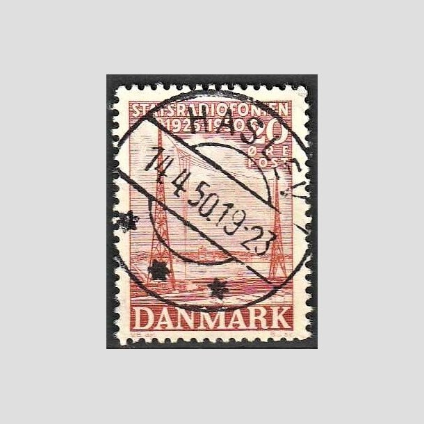 FRIMRKER DANMARK | 1950 - AFA 317 - Statsradiofonien 25 r - 20 re rd - Pragt Stemplet Haslev