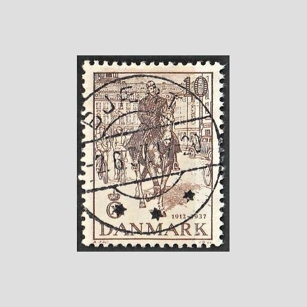 FRIMRKER DANMARK | 1937 - AFA 240 - Chr. X 25 re jubilum 10 re brun - Lux Stemplet Bjrt