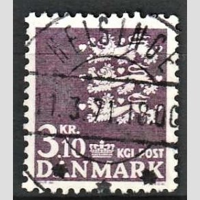 FRIMRKER DANMARK | 1970 - AFA 501 - Rigsvben 3,10 Kr. violet - Pragt Stemplet Helsinge