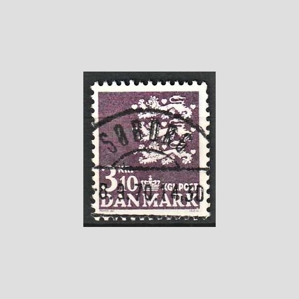 FRIMRKER DANMARK | 1970 - AFA 501 - Rigsvben 3,10 Kr. violet - Pragt Stemplet Sborg