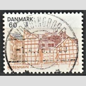 FRIM�RKER DANMARK | 1976 - AFA 613 - K�benhavn - 60 �re gulbrun/brunr�d/m�rkbl� - Pragt Stemplet Vordingborg
