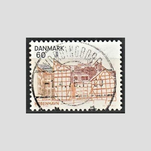 FRIMRKER DANMARK | 1976 - AFA 613 - Kbenhavn - 60 re gulbrun/brunrd/mrkbl - Pragt Stemplet Vordingborg