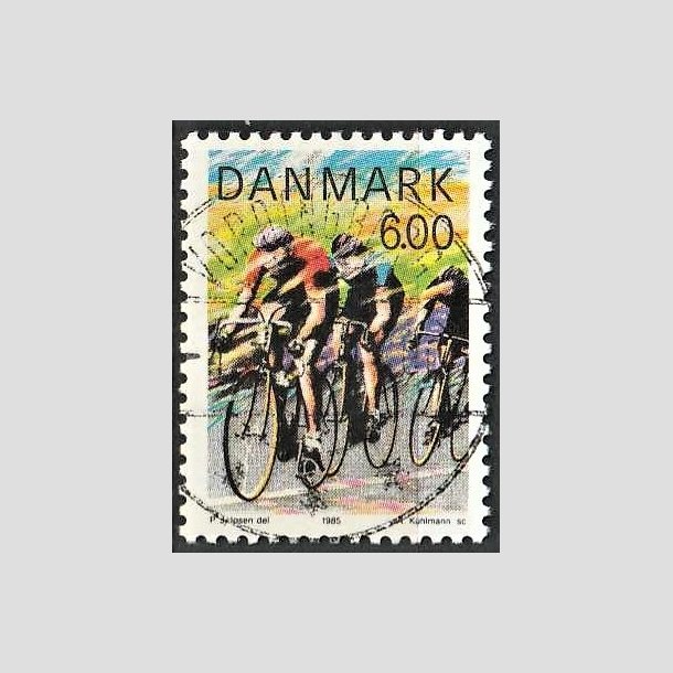 FRIMRKER DANMARK | 1985 - AFA 838 - Sport - 6,00 Kr. flerfarvet - Pragt Stemplet Vordingborg